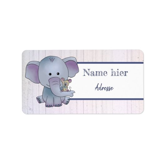 マウスアンドエレファント ラベル (正面)