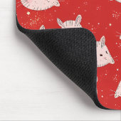 マウスイラストレーションパターン マウスパッド (コーナー)