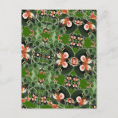 マウスインクローバー万華鏡のように千変万化するパターンセントパトリックデイ ポストカード (正面)