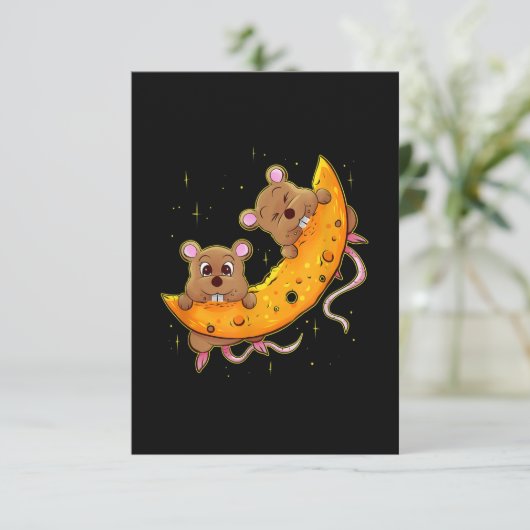 マウスオンチーズムーンギフト低いカルブダイエットチーズ 出欠カード (スタンド正面)