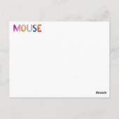 マウスカード ポストカード (裏面)