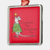 マウスクリスマスツリーおもしろいキッズ メタルオーナメント (左)