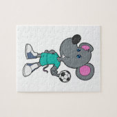 マウスサッカー選手サッカー ジグソーパズル (横)