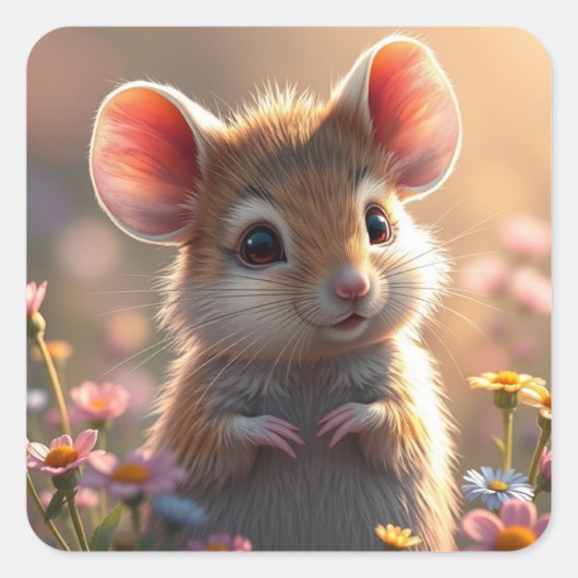 マウスステッカー スクエアシール (正面)