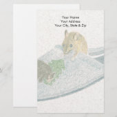 マウススリッパ 便箋 (正面/裏面)