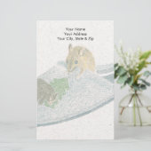 マウススリッパ 便箋 (スタンド正面)