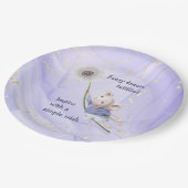 マウスタンポポすべての夢シンプルの願い ペーパープレート (アングル)