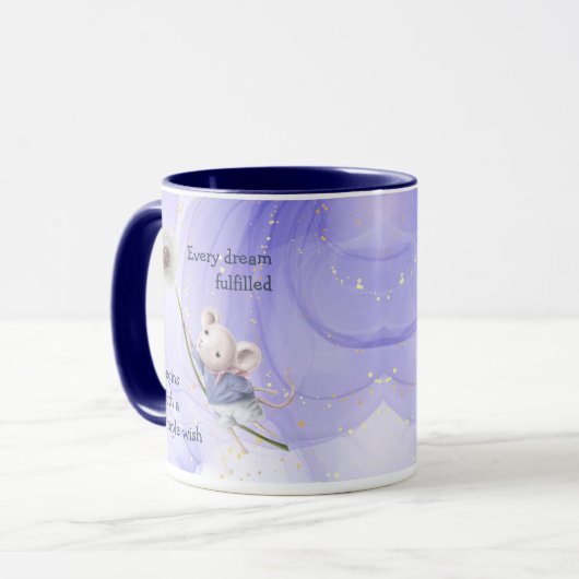 マウスタンポポシンプルリ感動的 マグカップ (正面左)