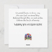 マウスタンポポ聖なる書物、 経典復活祭 シーズンカード (裏面)