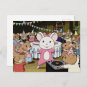 マウスダンスパーティーアニメスタイルはがき ポストカード (正面/裏面)