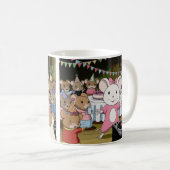 マウスダンスパーティーアニメスタイルコーヒーマグ コーヒーマグカップ (正面右)