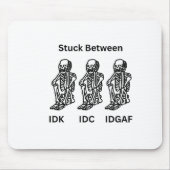 マウスデザイン上のスケルトン マウスパッド (正面)