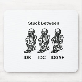 マウスデザイン上のスケルトン マウスパッド