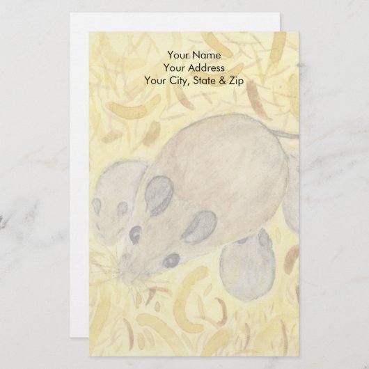 マウスネスト 便箋 (正面/裏面)