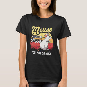 マウスネズミラットゲルビルマウスラトンペットローデントメンズwo tシャツ