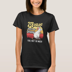 マウスネズミラットゲルビルマウスラトンペットローデントメンズwo tシャツ