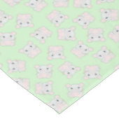 マウスネズミ誕生日パーティーグリーン テーブルクロス (アングル)