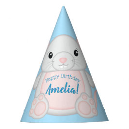 マウスネズミ誕生日パーティーブルー パーティーハット