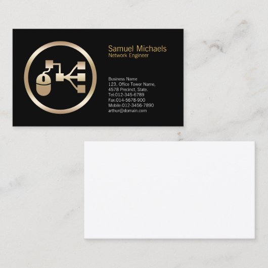 マウスネットワークポイントNetworkEngineer名刺 名刺 (正面/裏面)