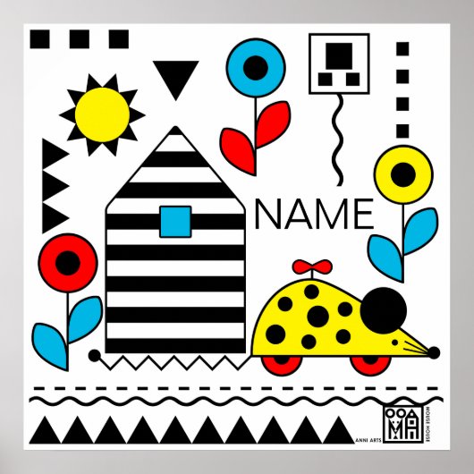 マウスハウスウィーリーマウスポスター2 – パーソナライズ ポスター (正面)