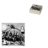 マウスハウス、トリックまたはトレータゴムスタンプ ラバースタンプ (押印)