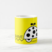 マウスハウスBWイエローマグ コーヒーマグカップ (中央)
