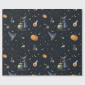 マウスハロウィーンラッピング紙ダークヴィンテージスタイル ラッピングペーパー (フラット)