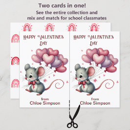 マウスバルーンkid's Valentine Classroomカード ポストカード