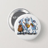 マウスバンドボタンおもしろい- Happy Music 缶バッジ (正面&裏面)