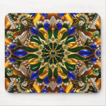 マウスパッドとブラジル色デザイン