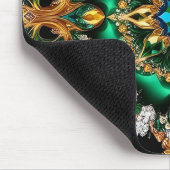 マウスパッドとブラジル色デザイン マウスパッド (コーナー)