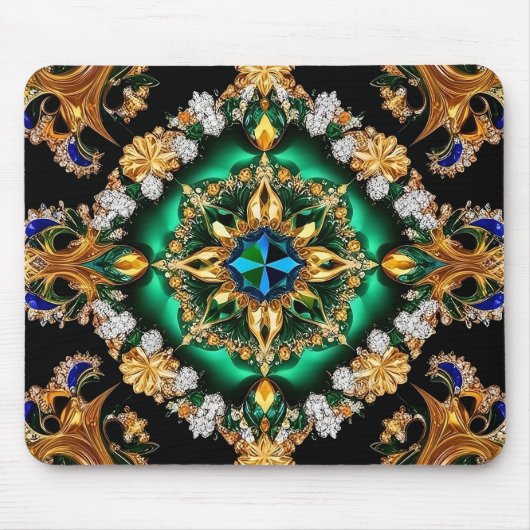 マウスパッドとブラジル色デザイン マウスパッド (正面)