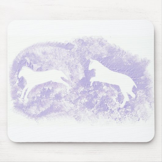 マウスパッドと抽象芸術ホースデザイン マウスパッド (正面)