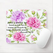 マウスパッドと聖なる書物、 経典。箴言31:30. マウスパッド (マウス)