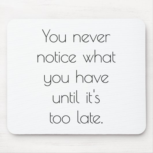 マウスパッドに気付かない マウスパッド (正面)