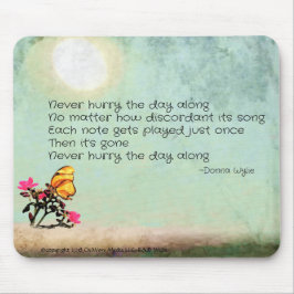 マウスパッドに沿って決して一日を早めない マウスパッド