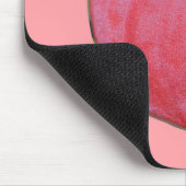 マウスパッドに赤いアンスリウムの花を印刷 マウスパッド (コーナー)