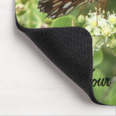 マウスパッドのパーソナライズなオレンジ蝶 マウスパッド (コーナー)