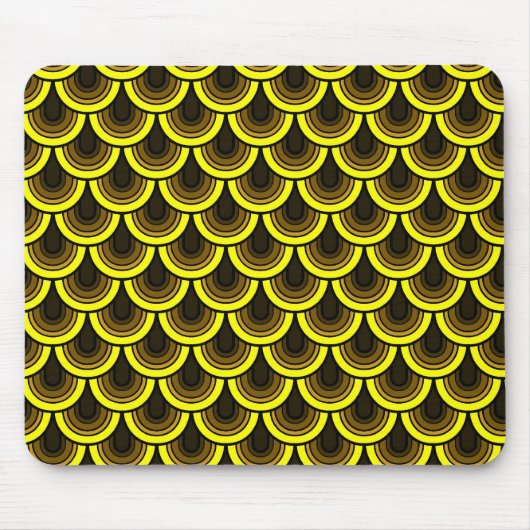 マウスパッドの継ぎ目が無いレトロパターン マウスパッド (正面)