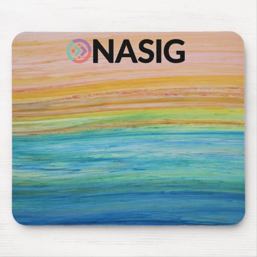 マウスパッドの黒いロゴ マウスパッド (正面)