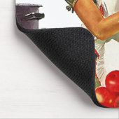 マウスパッドの~のレトロの世紀半ばの家の缶詰になるトマト マウスパッド (コーナー)