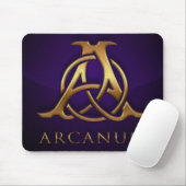 マウスパッドのArcanumのロゴか青 マウスパッド (マウス)