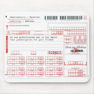 マウスパッドのricettaのmedica -イタリアンな規定 マウスパッド