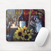マウスパッドは、ビット、よりよく感じますワインを飲みます マウスパッド (マウス)