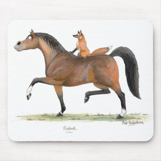 マウスパッドは「フォックストロットを踊ります」 マウスパッド (正面)