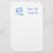 マウスパッドひな形 便箋 (正面/裏面)