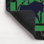 マウスパッドろうそく立ちチャートデザイン – トレーダー用 マウスパッド (コーナー)