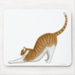 マウスパッドを伸ばしている猫 マウスパッド