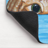 マウスパッドを急襲すること準備ができた猫 マウスパッド (コーナー)