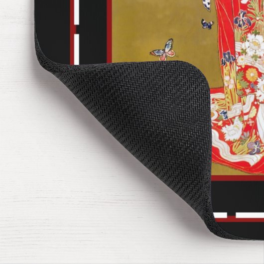 マウスパッドアート日本の芸者レディーヴィンテージのポスター マウスパッド (コーナー)